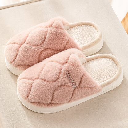 Plüsch Hausschuhe Winter Für Frauen Innen Boden Schlafzimmer Home Slipper Warme Feste Haus Schuhe Männer Paar