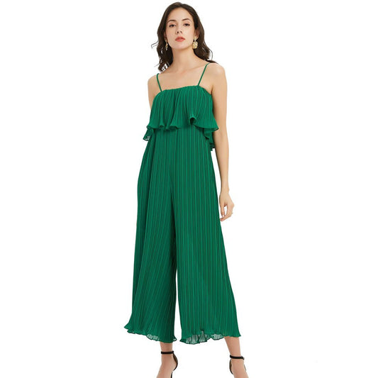 Eleganter sexy Rüschenoverall Damen