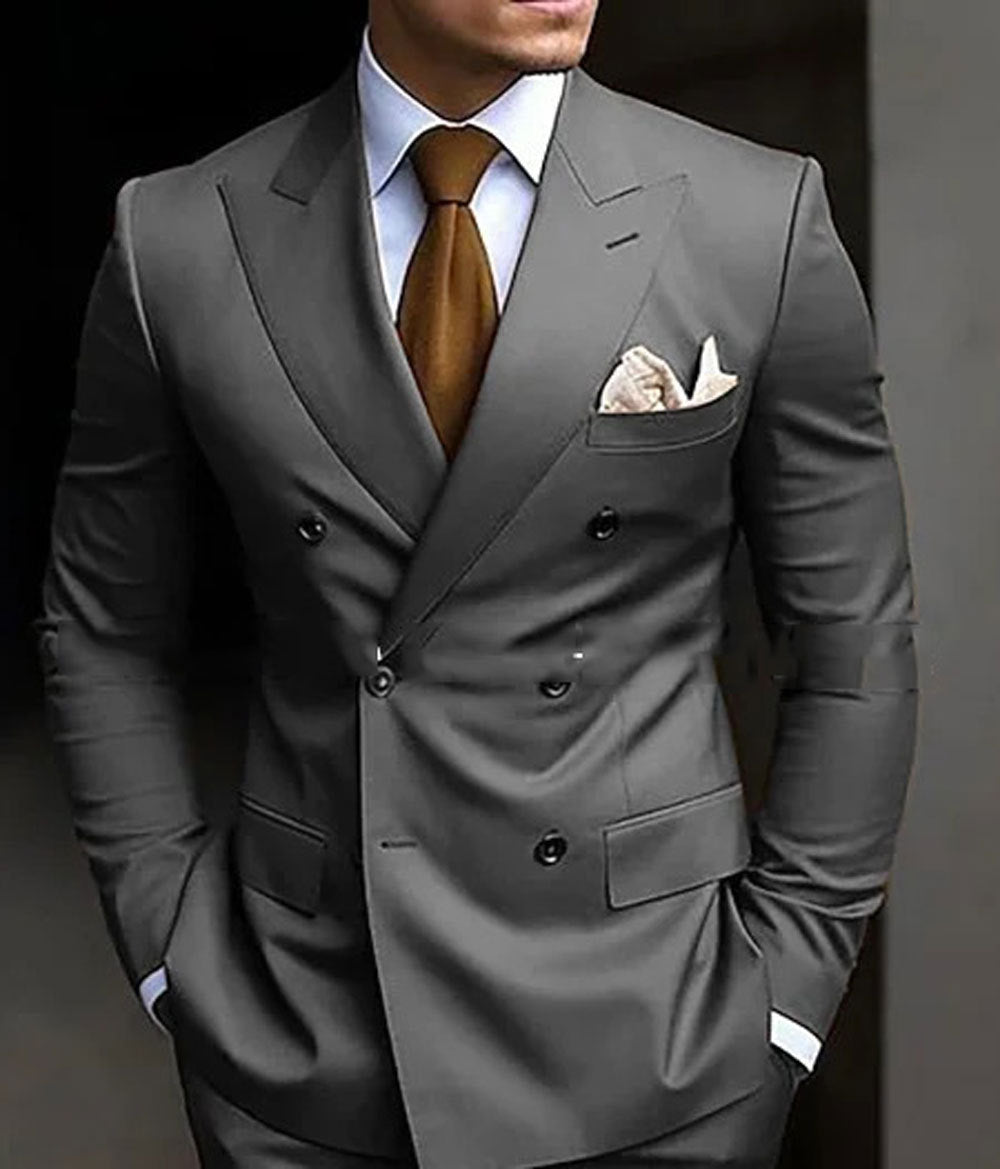 Herrenanzug Zweiteilig – Business-Stil mit schmalem Schnitt