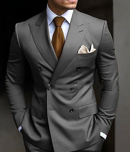 Herrenanzug Zweiteilig – Business-Stil mit schmalem Schnitt