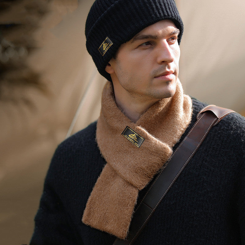 Herren Outdoor Schal – Gepolsterter Winterschal aus Acryl