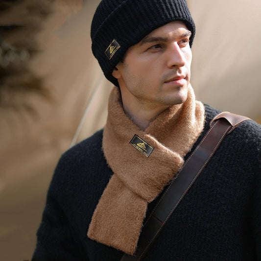 Herren Outdoor Schal – Gepolsterter Winterschal aus Acryl