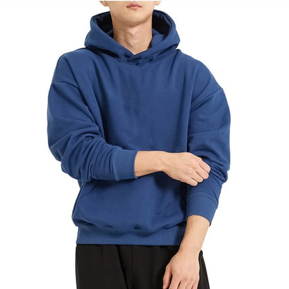 Herren Hoodie mit überschnittenen Schultern und Fleecefutter