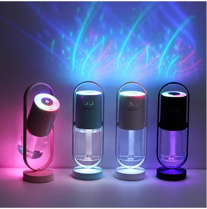 Magic Shadow USB-Luftbefeuchter für Zuhause mit Projektionsnachtlichtern Ultraschall-Autonebelhersteller Mini-Büro-Luftreiniger