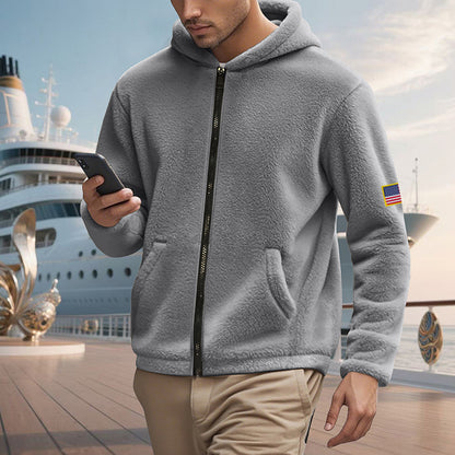 Herren Zipper Hoodie – Lockerer Bejirog Sweater mit Kapuze