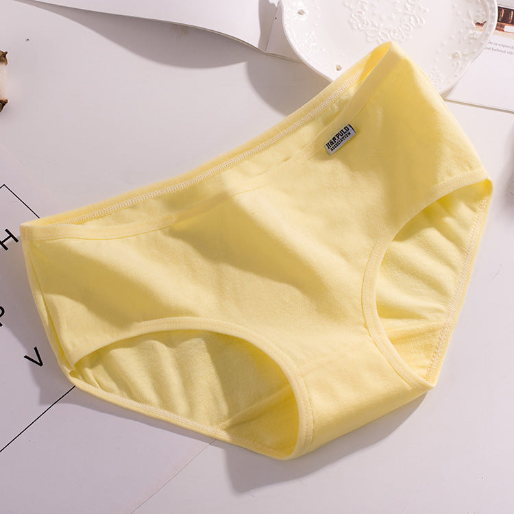 Mädchenunterwäsche, Damen-Baumwolle, mittlere niedrige Taille, große Größe, Studenten-Baumwolle, rote Slips aus Modal für Mädchen