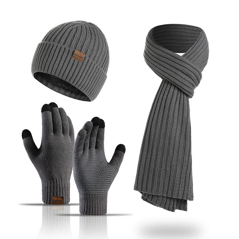 Winter Strick-Set 3-teilig – Mütze, Schal & Handschuhe, Unisex