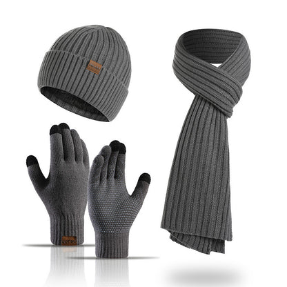 Winter Strick-Set 3-teilig – Mütze, Schal & Handschuhe, Unisex