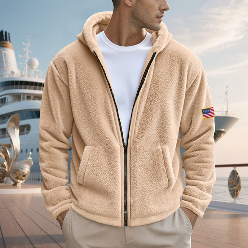 Herren Zipper Hoodie – Lockerer Bejirog Sweater mit Kapuze