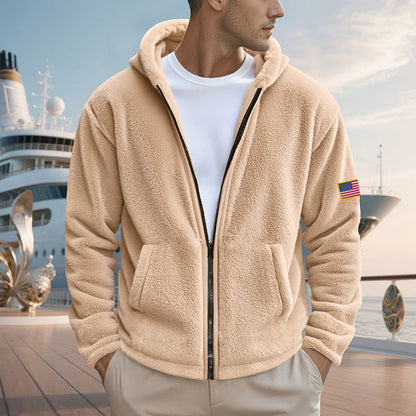 Herren Zipper Hoodie – Lockerer Bejirog Sweater mit Kapuze