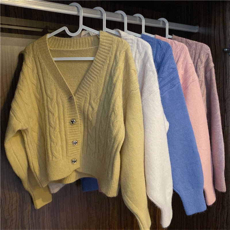 Twist Pullover Strickjacke Jacke Frauen Herbst Jacke