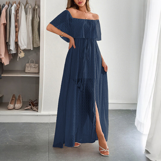 Elegantes Tube Top Korsett Kurzarm Damenkleid