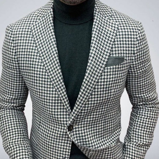 Herrenanzugjacke mit zwei Knöpfen und großen Taschen