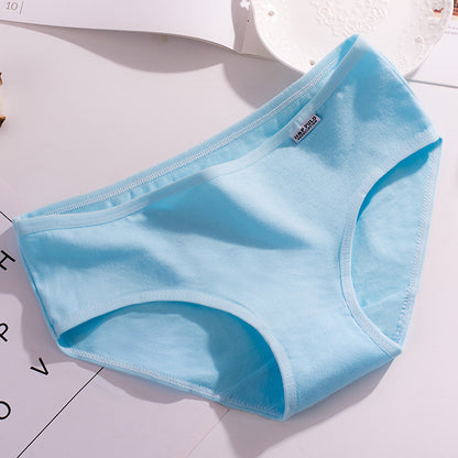 Mädchenunterwäsche, Damen-Baumwolle, mittlere niedrige Taille, große Größe, Studenten-Baumwolle, rote Slips aus Modal für Mädchen