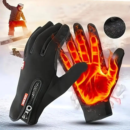 Winter Sporthandschuhe Herren – Rutschfest & Winddicht mit Fingerwärme