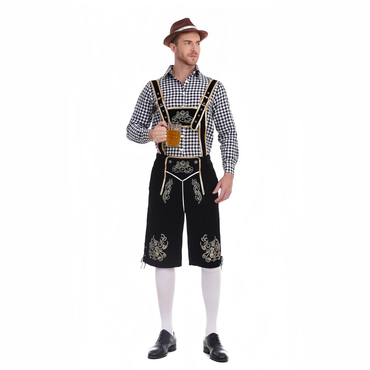 Fashion Personalized Beer Festival Men's Overalls Suit