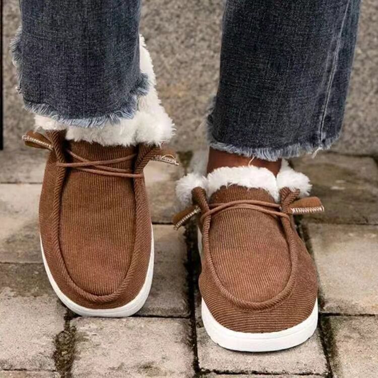 Schneestiefel Damen Warm Plüsch Stiefeletten Winterschuhe