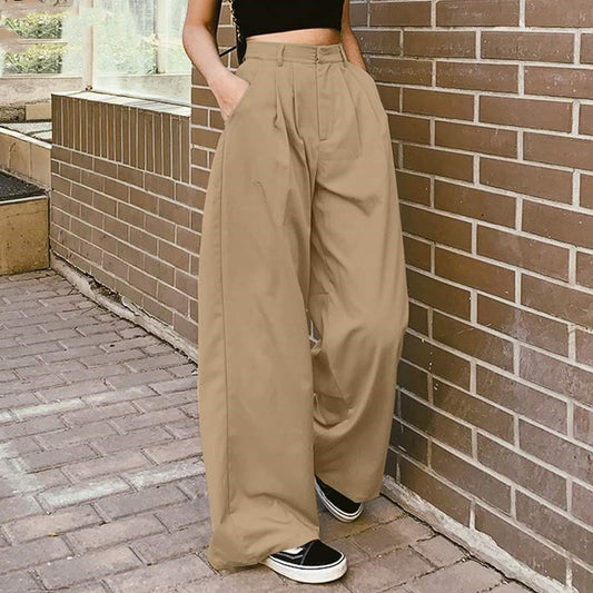 Frauen Breite Bein Hosen Lange Pantalon Weibliche