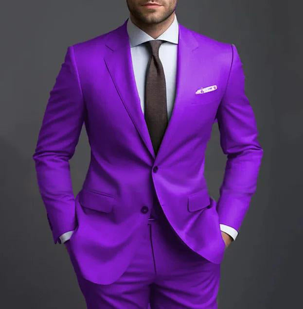 Herrenanzug Zweiteilig – Slim Fit Business Casual Anzug für Alltag & Anlass