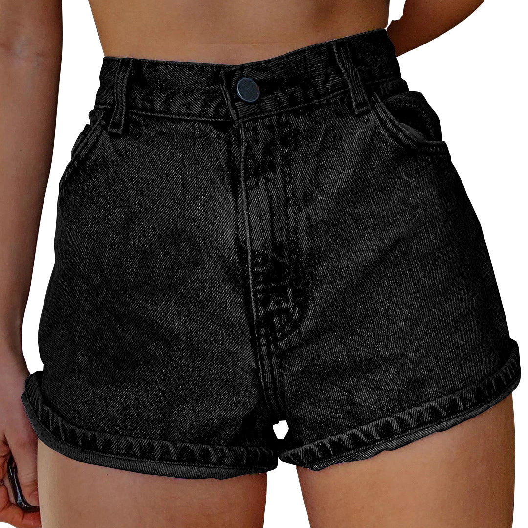 Freizeit-Shorts im Commuter-Stil aus Denim für Damen