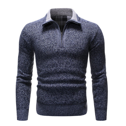 Herren Pullover mit Reverskragen – Figurbetonte Passform