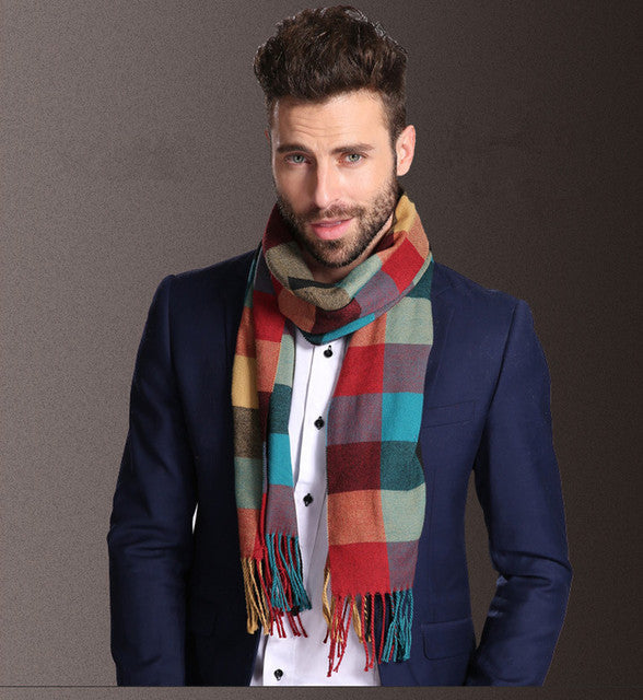 Herren Schal – Kariertes Winteraccessoire aus Polypropylen