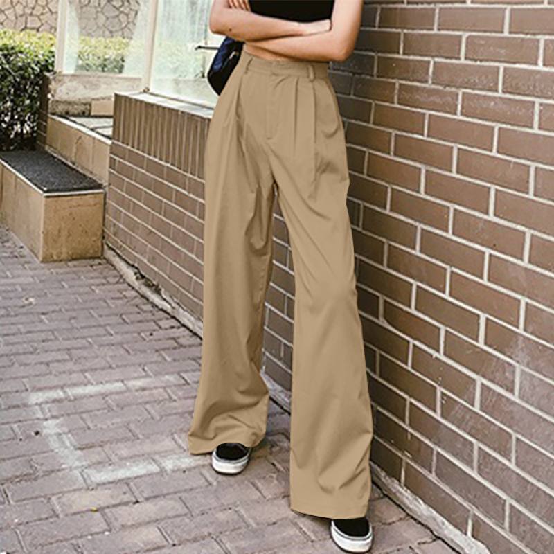 Frauen Breite Bein Hosen Lange Pantalon Weibliche