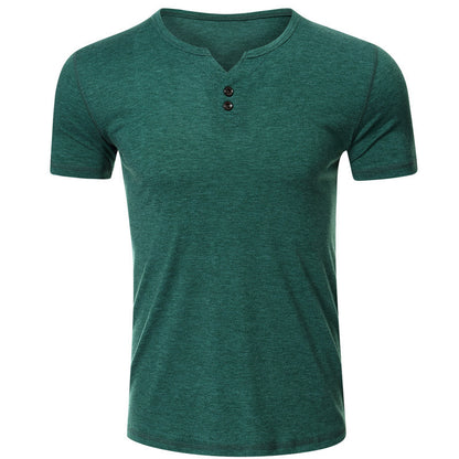 Herren Baumwoll-T-Shirt – Lockerer Schnitt, Kurzarm, Rundhals