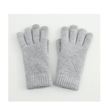 Woll-Touchscreen-Handschuhe für Männer und Frauen im Winter