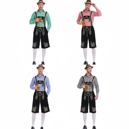 Fashion Personalized Beer Festival Men's Overalls Suit