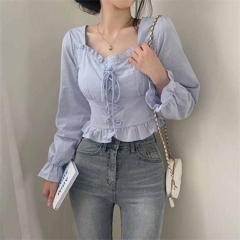 Retro Minority Einfache Bluse für Damen