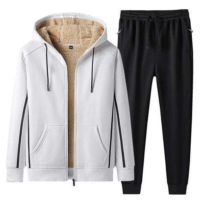 Herren Sportanzug 2-teilig – Freizeit Trainingsanzug mit Shorts