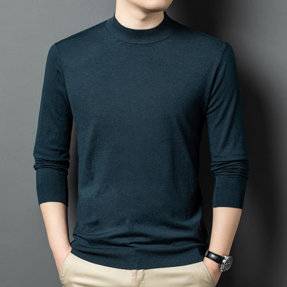 Round Neck Wool T Men's Sweater Skin-friendly