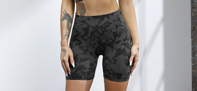Sport-BH Hüftheben Fitness Shorts Grenzüberschreitender Sportanzug Nahtloser Yoga-Anzug Damen