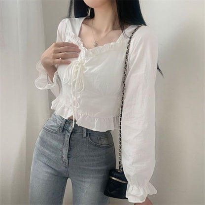 Retro Minority Einfache Bluse für Damen