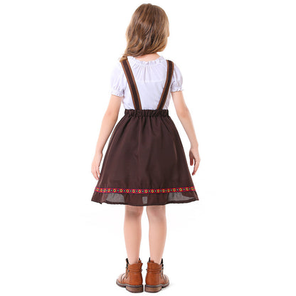 German Bavarian Traditional Folk Festival Beer Festival Costume Girl's Strap Skirt