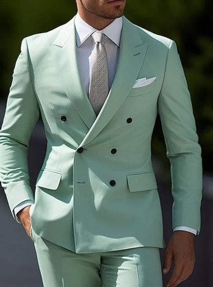 Herrenanzug Zweiteilig – Business-Stil mit schmalem Schnitt