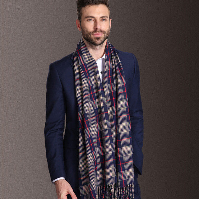 Herren Schal – Kariertes Winteraccessoire aus Polypropylen