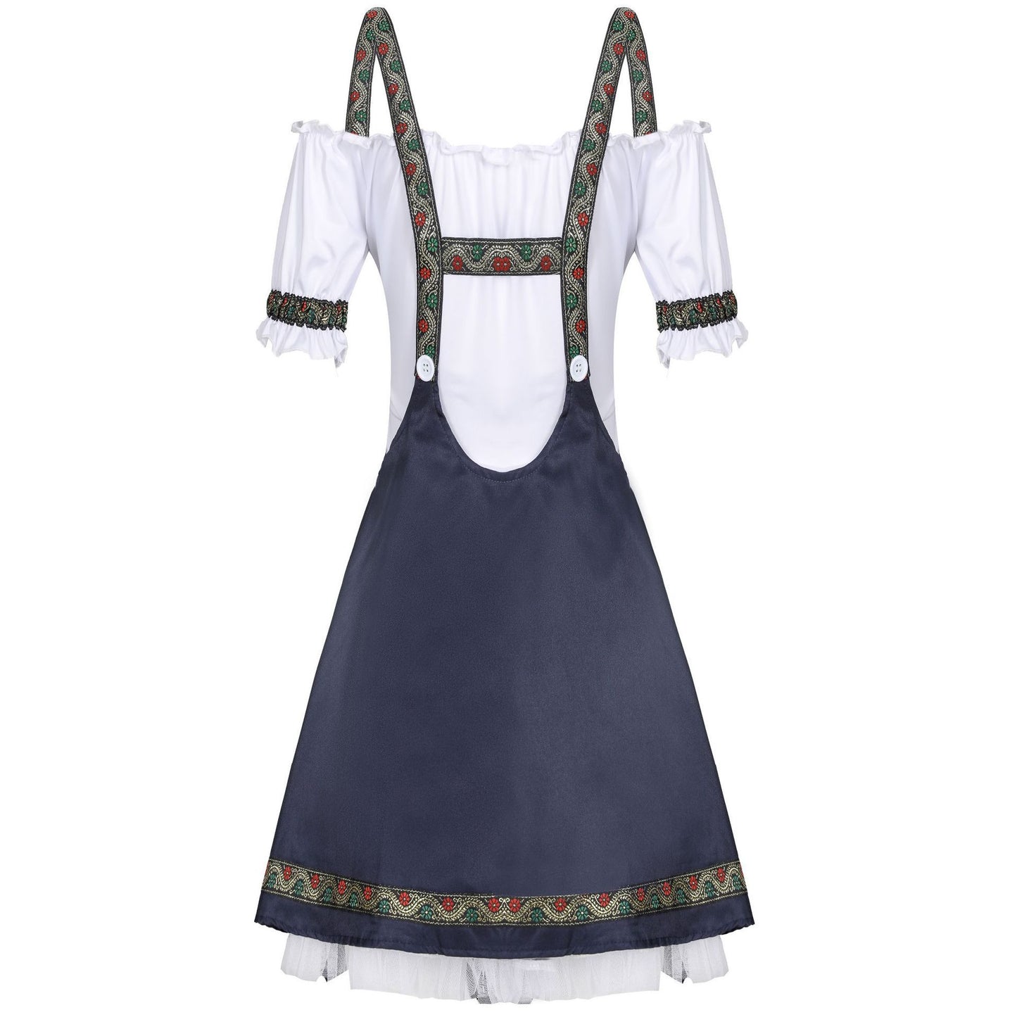 German Beer Festival Suspender Skirt Maid Costume