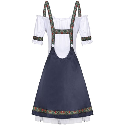 German Beer Festival Suspender Skirt Maid Costume