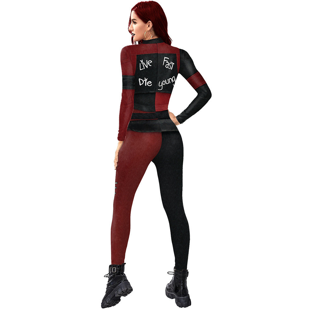 Damen Jumpsuit Bedruckter Slimming Skinny Jumpsuit Damen