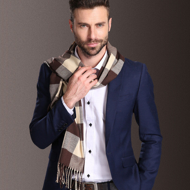 Herren Schal – Kariertes Winteraccessoire aus Polypropylen