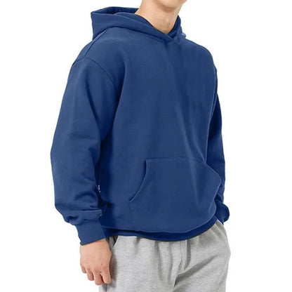 Herren Hoodie mit überschnittenen Schultern und Fleecefutter