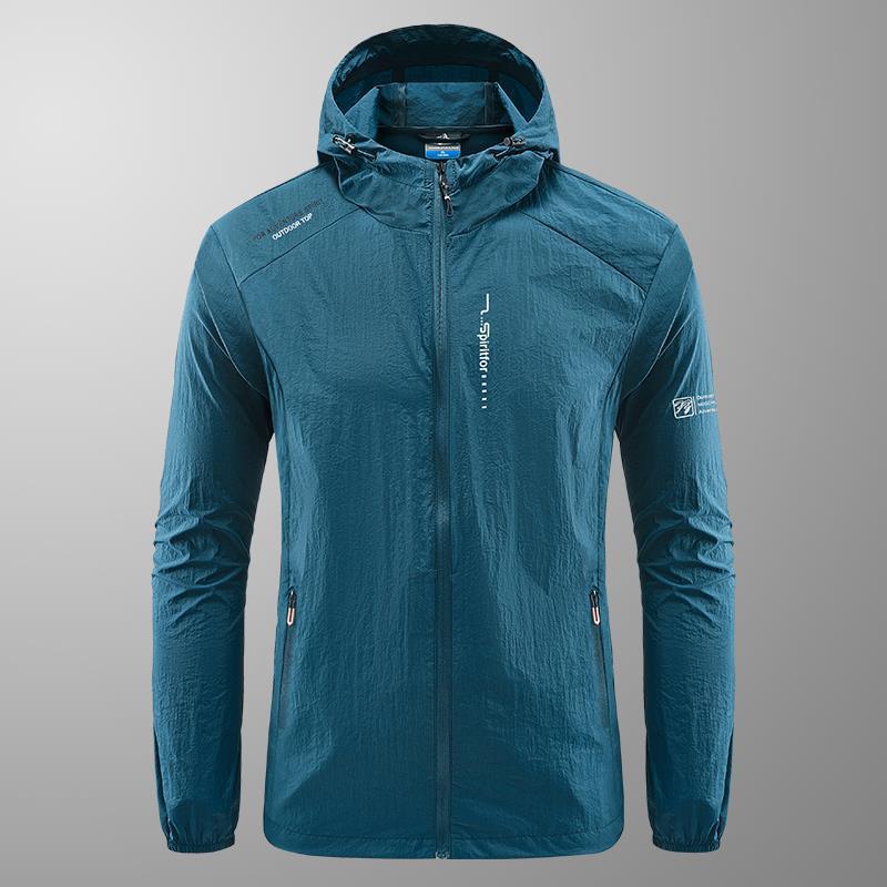 Herren Sommerjacke mit Kapuze – Leichte Outdoor-Sonnenjacke