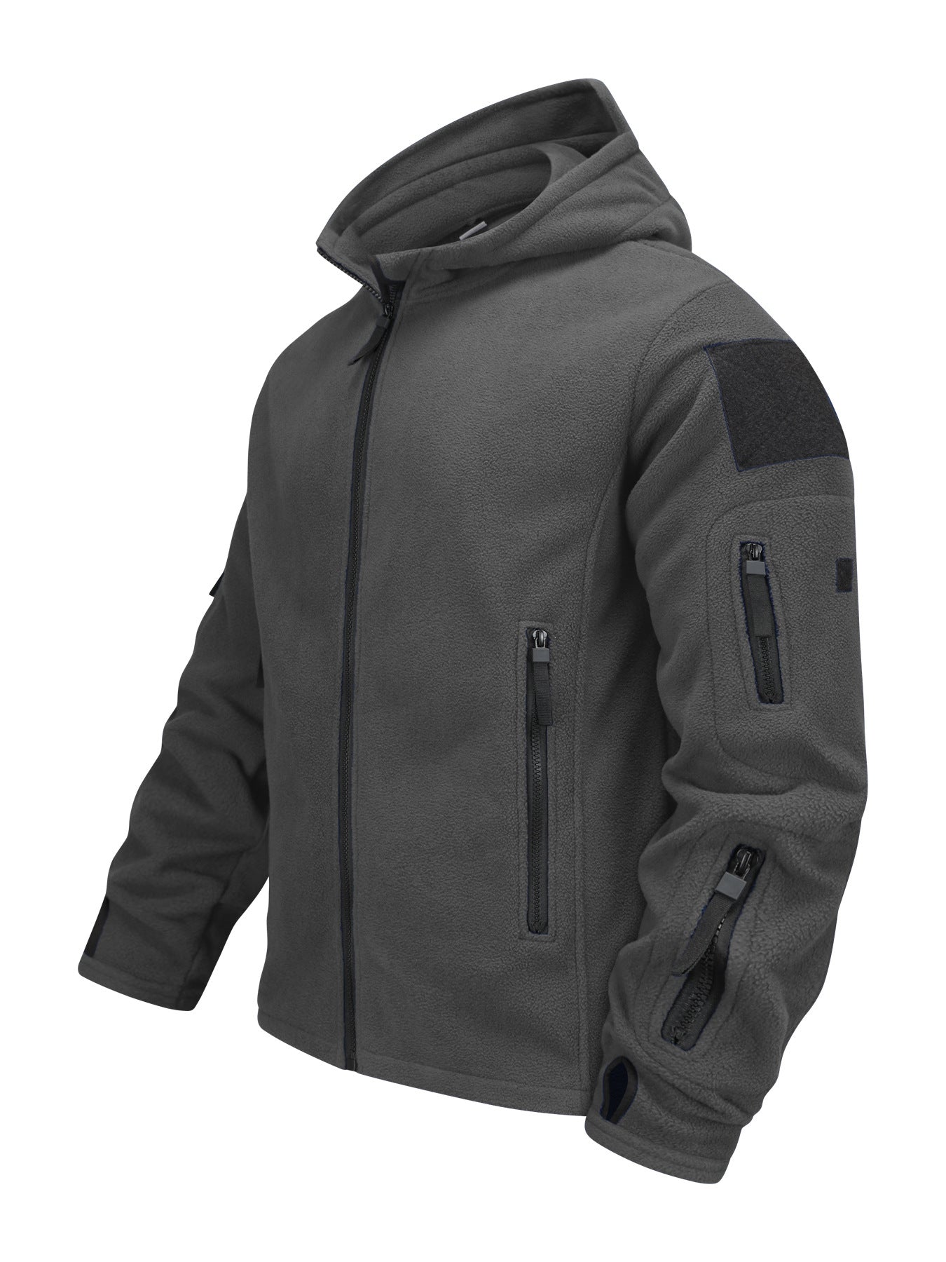 Herren Outdoorjacke mit Fleecefutter – Winddicht, Kapuze, Slim Fit