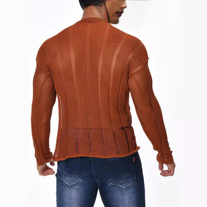 Lässiger Herrenpullover mit Langarm – Bequemer Schnitt für den Alltag
