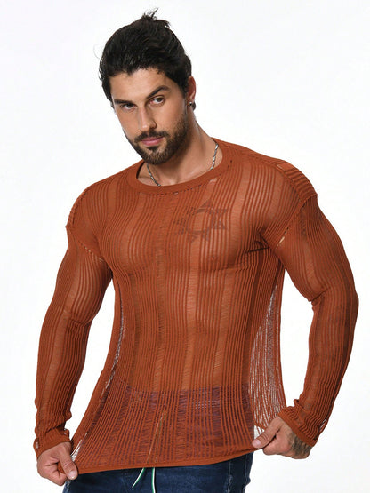 Lässiger Herrenpullover mit Langarm – Bequemer Schnitt für den Alltag