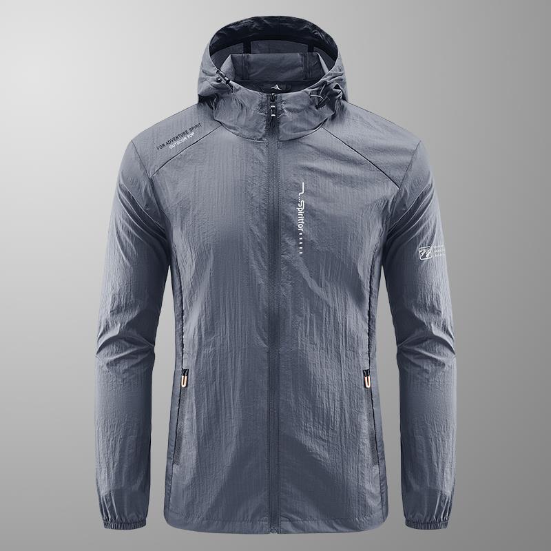 Herren Sommerjacke mit Kapuze – Leichte Outdoor-Sonnenjacke