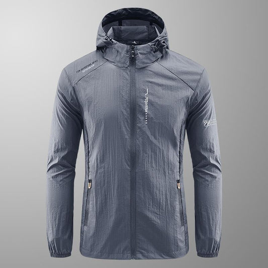 Herren Sommerjacke mit Kapuze – Leichte Outdoor-Sonnenjacke