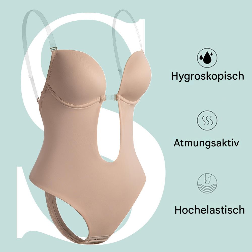 Unsichtbares rückenfreies Kleid mit innerem BH-Jumpsuit